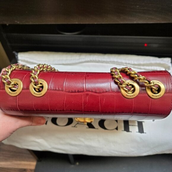 Coach Madison C6288 Shoulder Bag Wine Burgundy - Picture 9 of 14